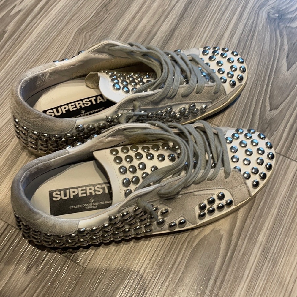 Golden goose studded low tops